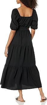 The Drop Women's Anaya Square Neck Cut-out Tiered Maxi Dress | Amazon (US)