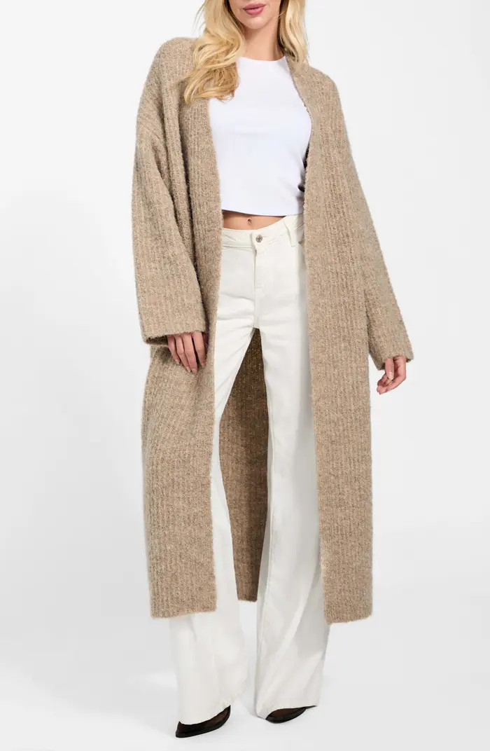 Beniko Bouclé Longline Cardigan | Nordstrom