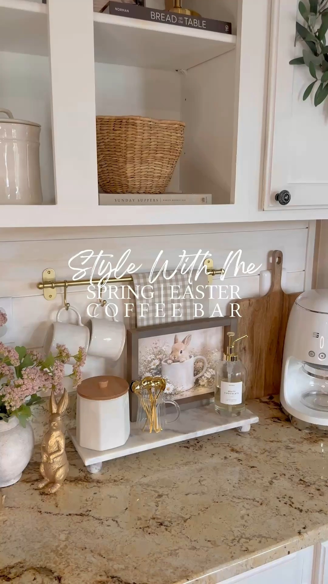 Spring | Easter Coffee Bar 

Follow @farmtotablecreations on Instagram for more home styling ideas and daily deals.

Follow along as I style the cutest piece of spring artwork from my sweet friend Brittany @currentlychic. The Bunny’s Morning Brew is shown here in the 9x12 size with the Briarsmoke stained frame, and it adds the most charming seasonal touch to this little coffee bar moment.

I paired it with neutral mugs (that perfectly match the one in the artwork), softly layered tea towels, a set of gold spoons for a warm, collected feel, and a bottle of syrup to make those morning cups feel a little extra special. It’s such a simple way to bring a little Easter charm into the kitchen while keeping everything light, cozy, and neutral enough to enjoy all season long.

Use code FARMTOTABLE to save 15% off artwork.
Four stems in vase.

#coffeebar #springdecor #easterdecor #springrefresh #springcoffeebar #kitchen #counterdecor #springcoffeebar #eastercoffeebar


#LTKHome #LTKSaleAlert #LTKSeasonal