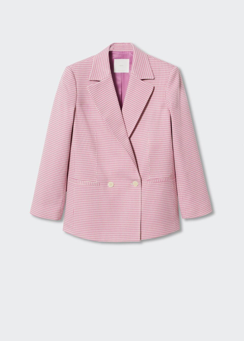 Veste pied-de-poule -  Femme | Mango France | MANGO (FR)