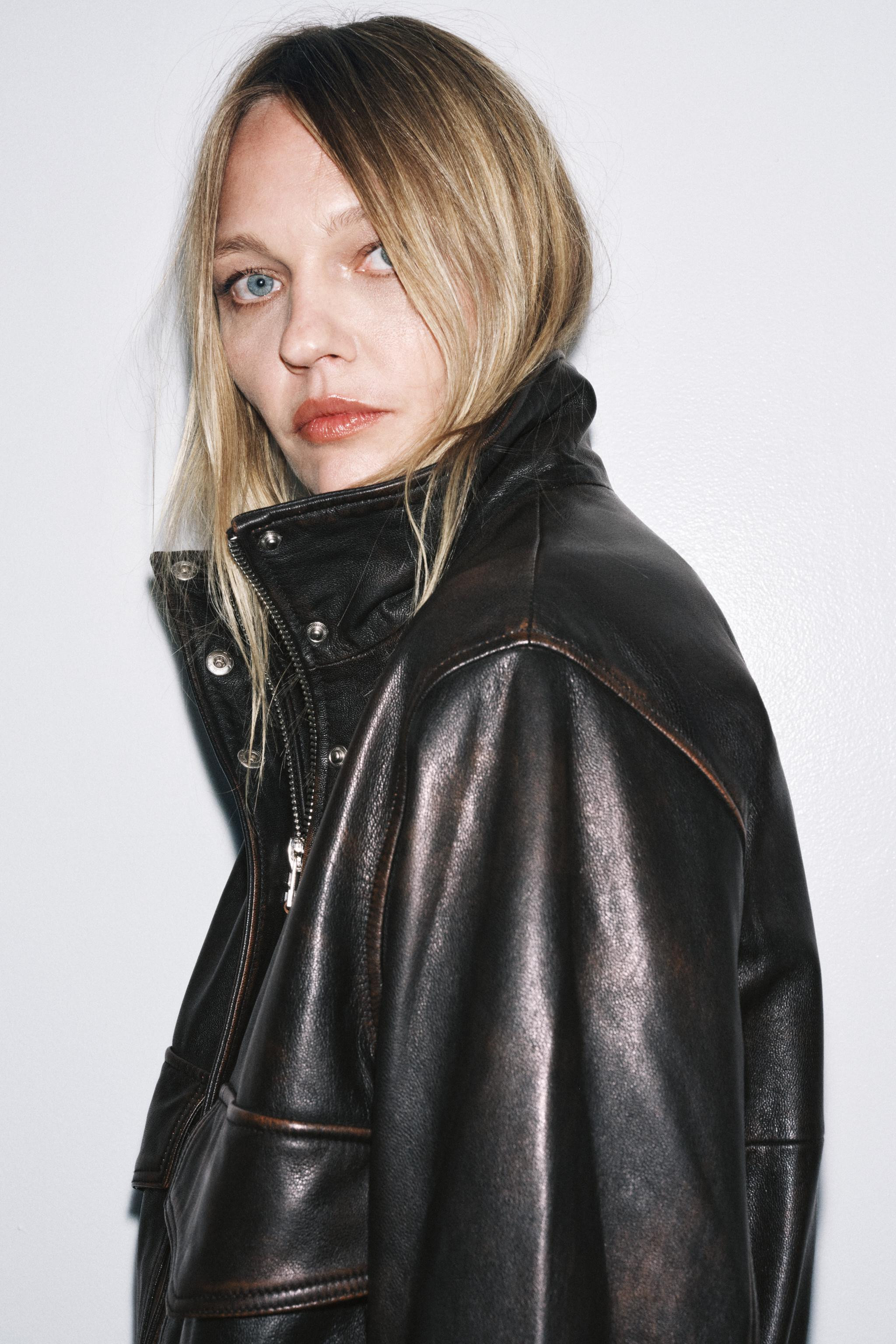 100% LEATHER BOMBER JACKET ZW COLLECTION LIMITED EDITION | Zara US