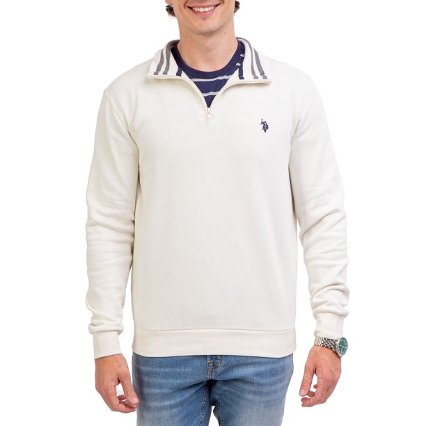 U.S. Polo Assn. Men's Quarter Zip - Walmart.com | Walmart (US)