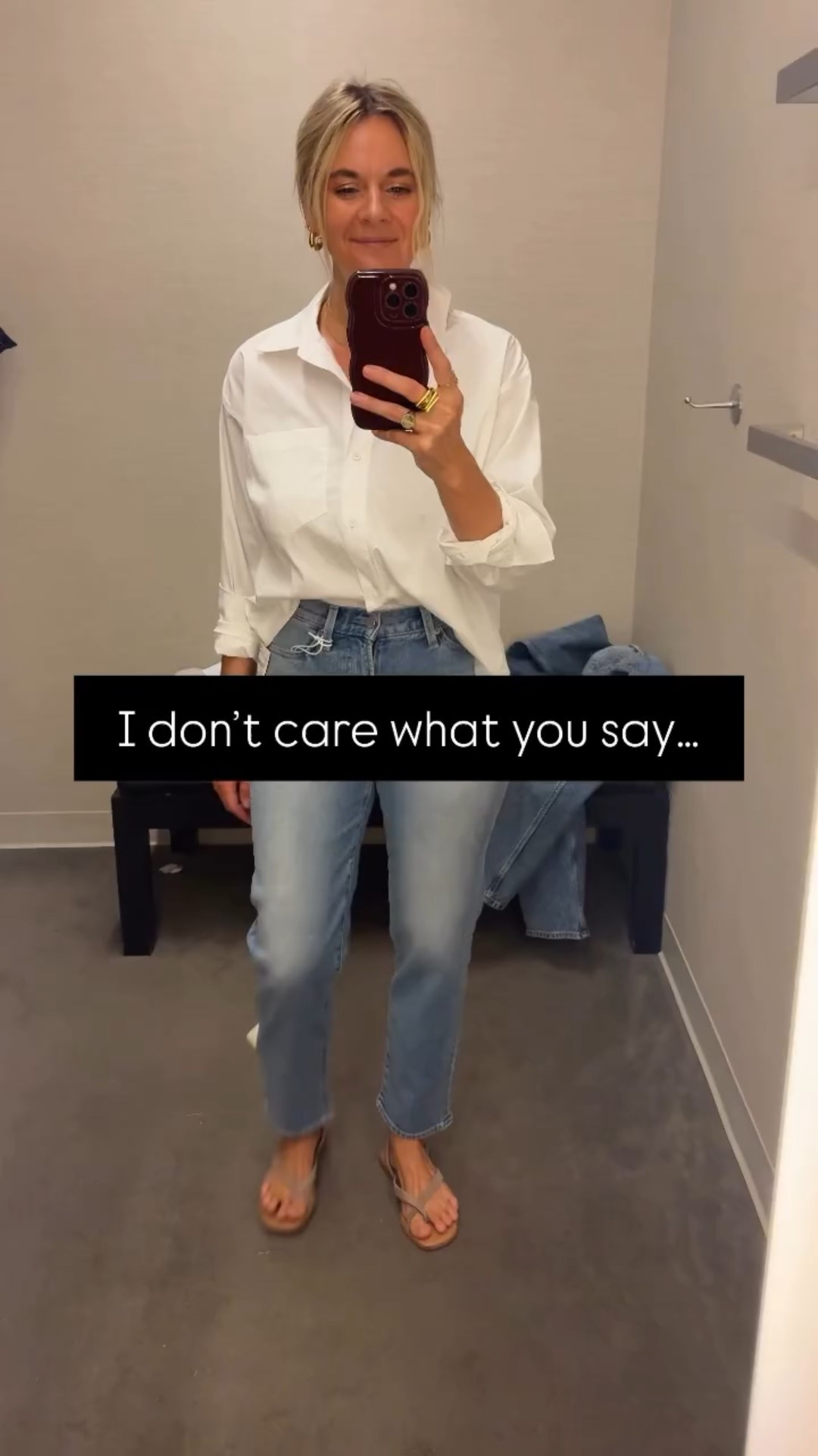 If you’ve ever stood in your closet dreading putting on jeans… you’re not alone.

But here’s the truth: it’s not you. It’s the jeans.

Most women are just one great-fitting pair away from actually loving their denim again.

We help our clients find jeans that fit their body — no constant adjusting, no muffin top, no saggy butt. Just denim that makes you feel confident and pulled together.

👖 Want in? Our personal shopping services take the guesswork (and frustration) out of finding your perfect pair.