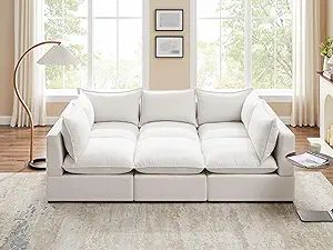 VANOMi Modular Sectional Sofa, Convertible U Shaped Sofa Couch, Modular Sectionals with Ottomans,... | Amazon (US)