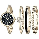 Anne Klein Women's Bangle Watch and Bracelet Set, AK/1470 | Amazon (US)