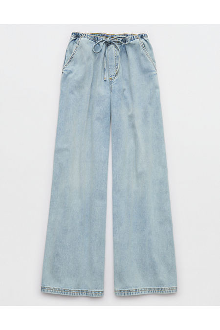 Aerie Daydream Denim Pant Women's Light Blue XXS | Aerie