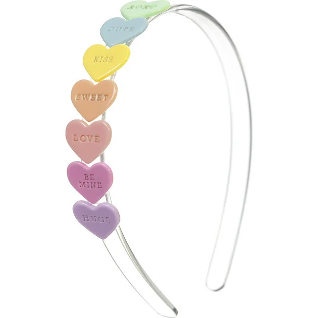 Lilies & Roses- Candy Hearts Headband (Multicolor, Size 4-12Y) | Maisonette | Maisonette