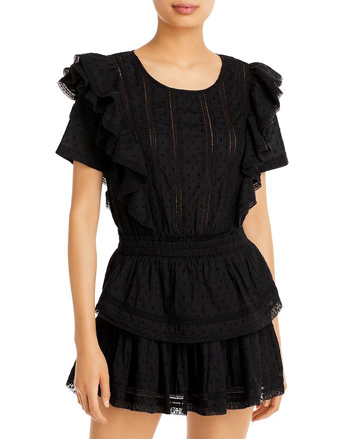 Natasha Short Sleeve Eyelet Mini Dress | Bloomingdale's (US)