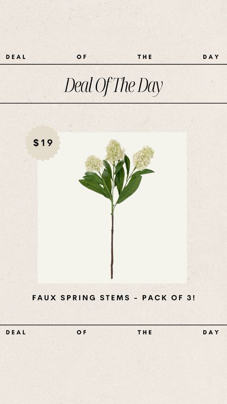 Deal of the Day - Amazon Faux Spring Stems // Pack of 3 for only $19!!

amazon home finds, amazon favorites, amazon deals, amazon stems, spring stems, faux spring stems, budget friendly home decor,  budget friendly home finds

#LTKSeasonal #LTKhome
