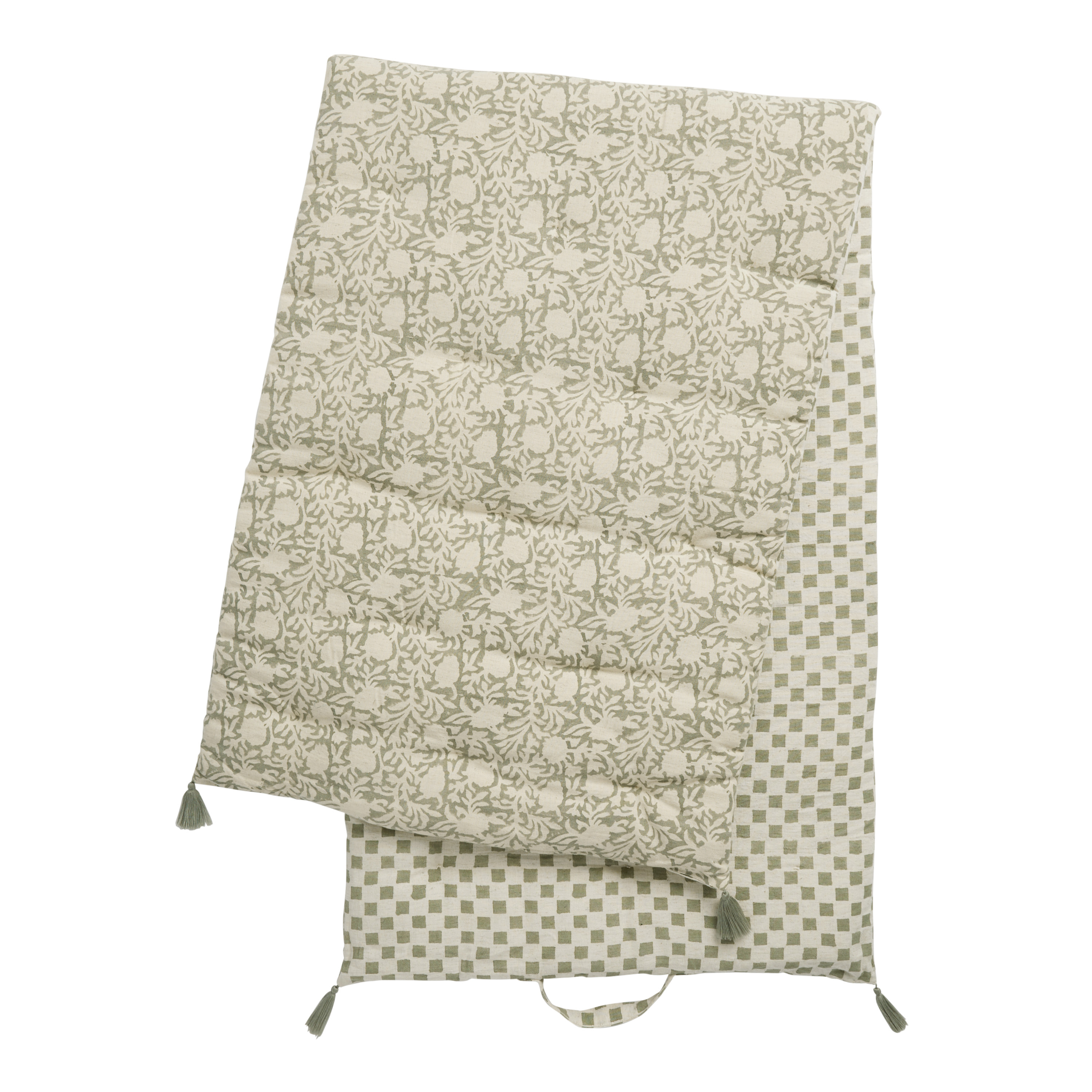 Floral Block Print Lounge Cushion | World Market