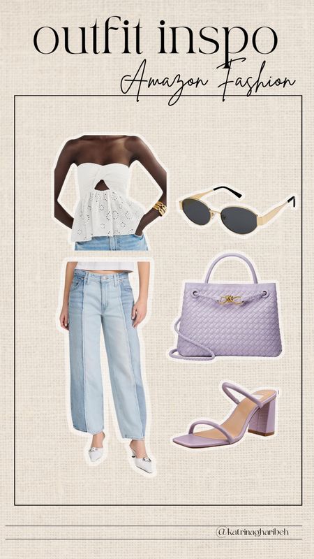 Amazon date night outfit inspiration!! This outfit is perfect for a spring date night or girls night out! Wearing a small in top, I sized up in jeans! Spring outfit, spring fashion, spring outfit, Amazon fashion, date night outfit 

#LTKFindsUnder100 #LTKStyleTip #LTKSeasonal