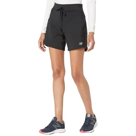 New Balance Women s Impact Run 7 Inch Short Black Medium | Walmart (US)