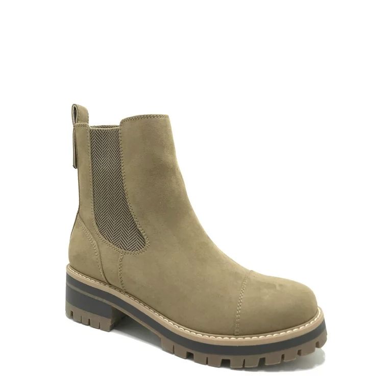 Time and True Women's Lug Chelsea Boot (Wide Width Available) - Walmart.com | Walmart (US)