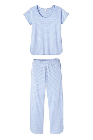 Pima Short-Long Set in Hydrangea | Lake Pajamas