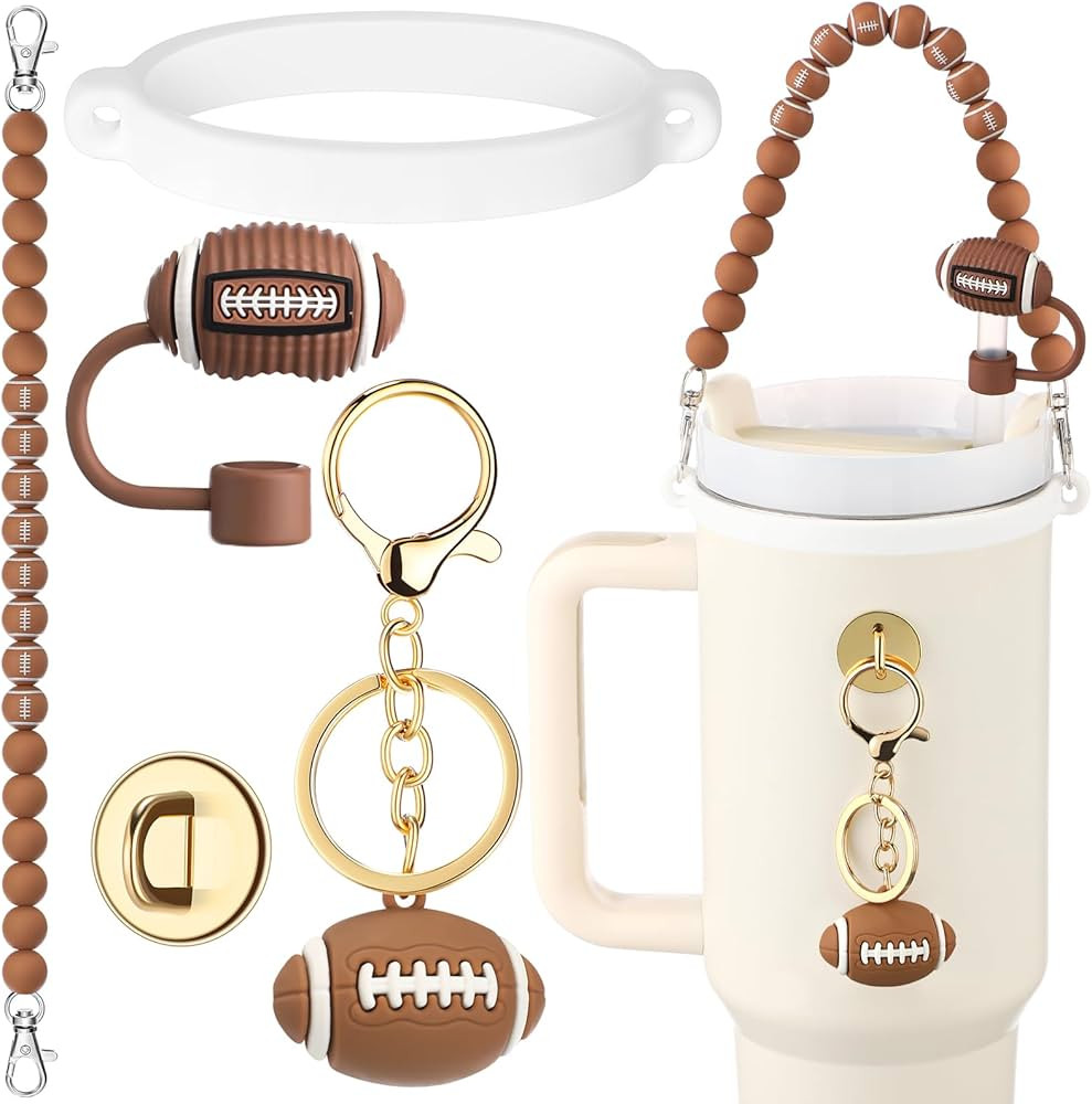 Skylety 5 Pcs Silicone Cup Accessory Set Compatible with Stanley Cup Including Silicone Beaded Bo... | Amazon (US)