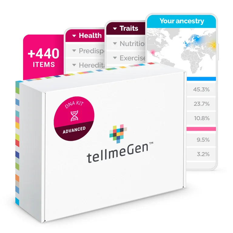 tellmeGen DNA Test Advanced. 400 Health, All Fees Included - Walmart.com | Walmart (US)