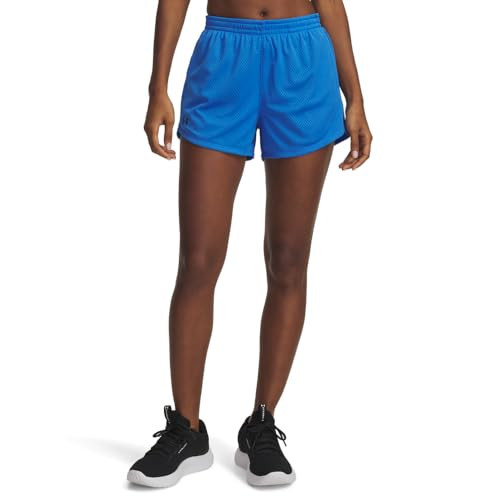 Under Armour Women's Tech Play Up Mesh Shorts, (402) Blue Atlantis / / Washed Navy, X-Small | Amazon (US)