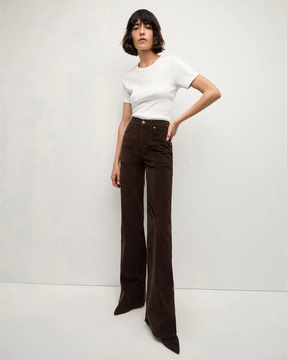 Crosbie Corduroy Wide-Leg Pant | Veronica Beard