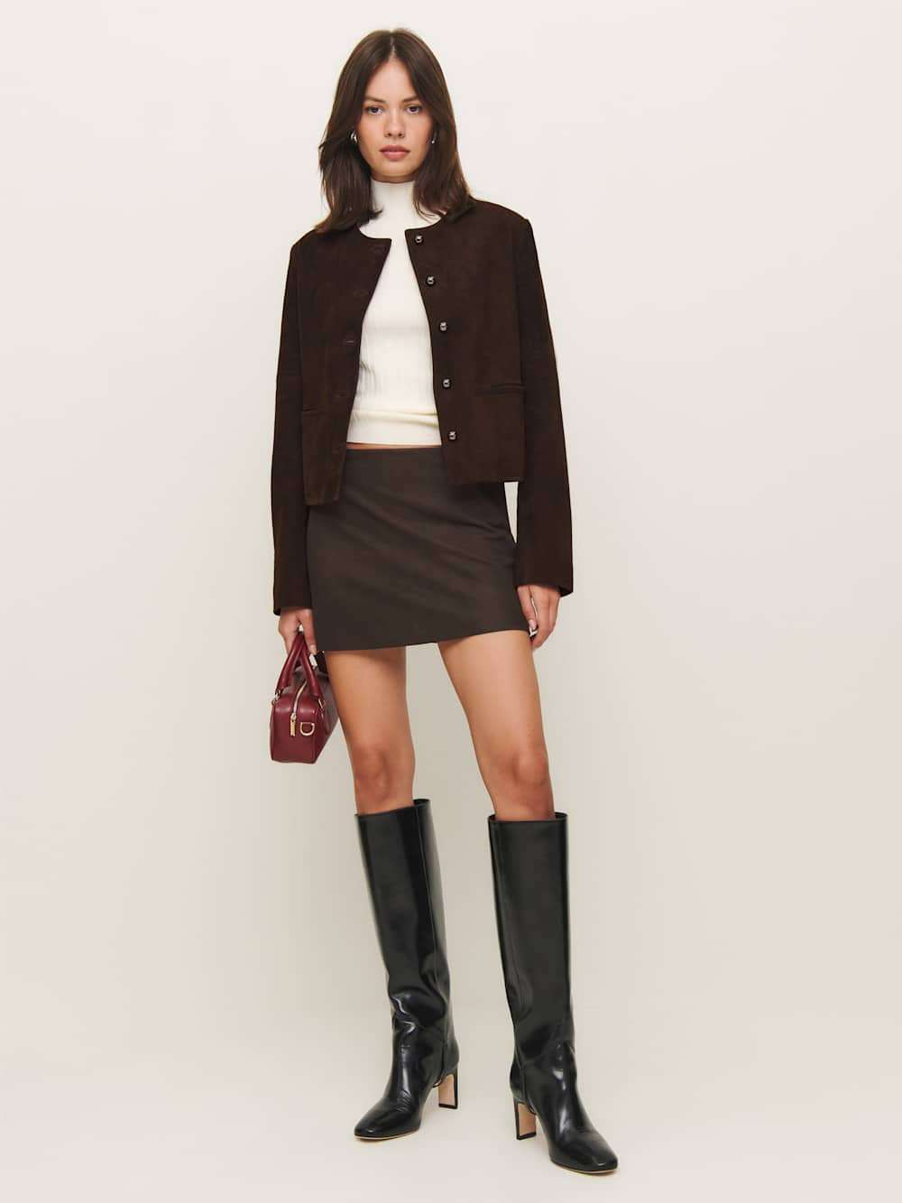 Veda Reed Leather Jacket | Reformation (Global)