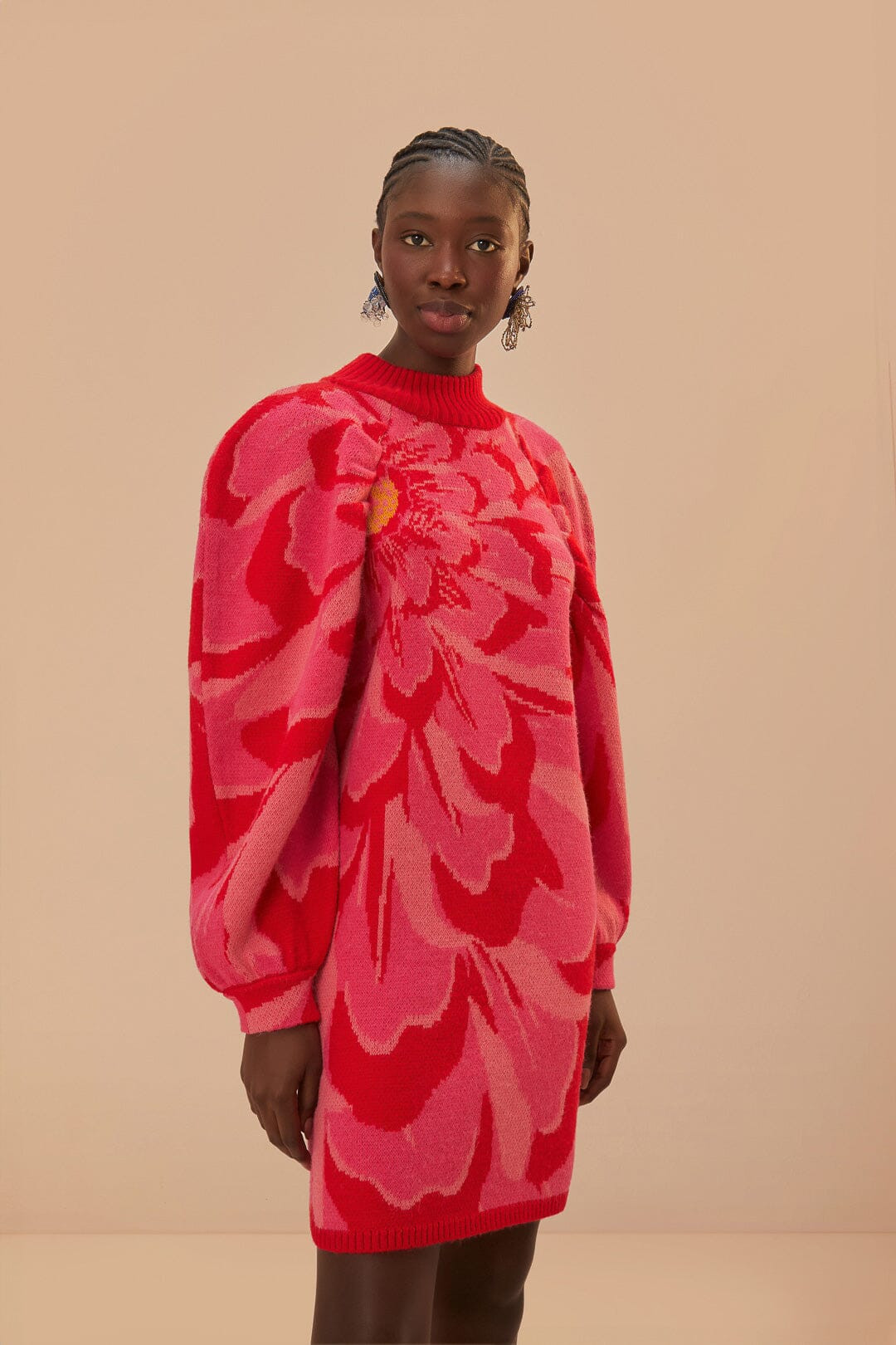 Bold Flower Knit Dress | FarmRio (US)