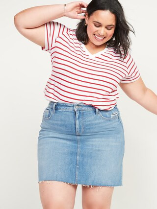 EveryWear Striped Plus-Size V-Neck Tee | Old Navy (US)