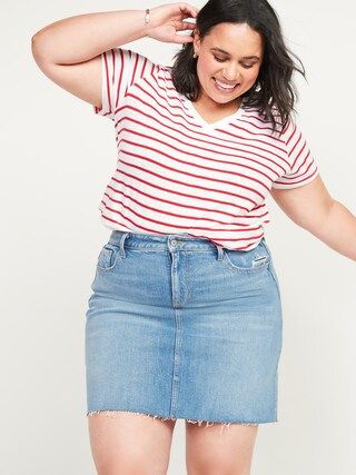 EveryWear Striped Plus-Size V-Neck Tee | Old Navy (US)