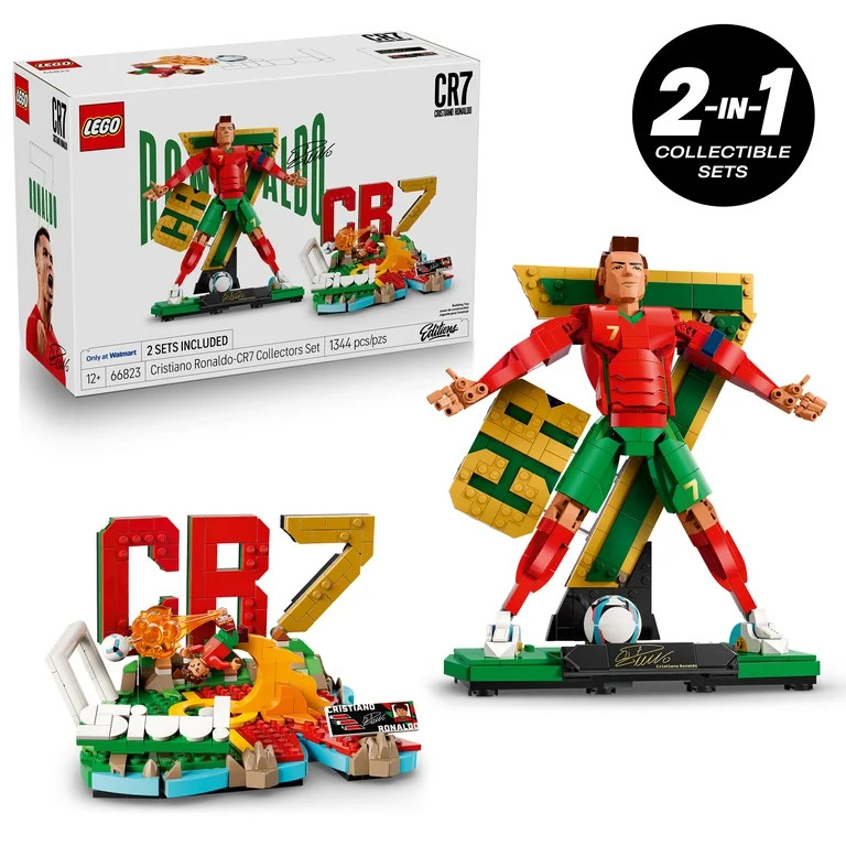 LEGO Editions Cristiano Ronaldo - Collector's Set Co-Pack - Building Toy for Kids - Soccer Collec... | Walmart (US)