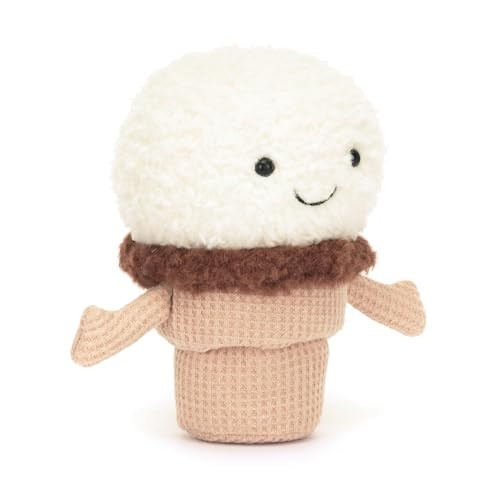 Jellycat Amuseables Ice Cream Cone Stuffed Toy, 5.5 inches | Food Plush | Fun Gift Idea | Amazon (US)