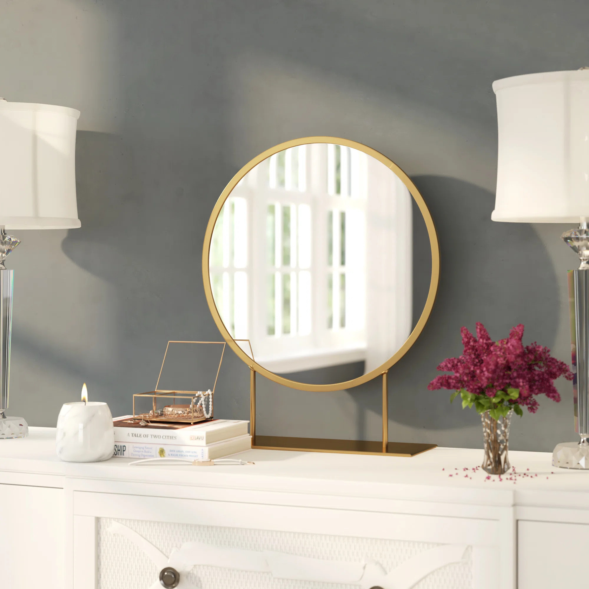 Jackie Metal Flat Floor Mirror | Wayfair North America