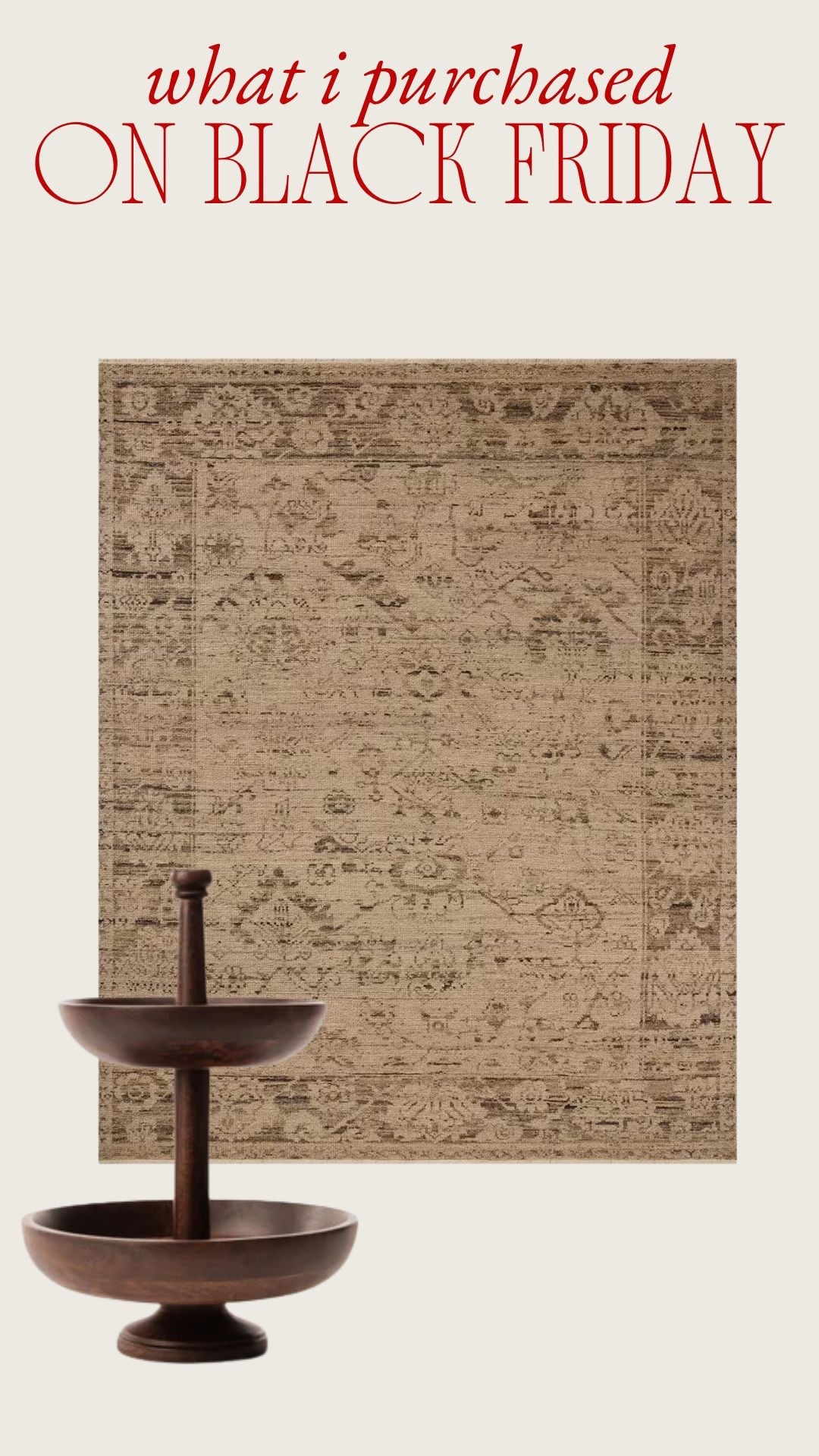 The only two items I purchased during Black Friday… New living room rug and this gorgeous two tiered fruit bowl 

#LTKSeasonal #LTKHome #LTKHoliday