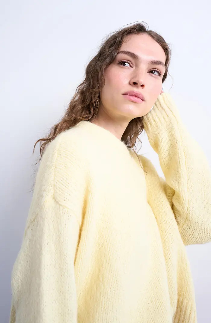 Fluffy Crewneck Sweater | Nordstrom