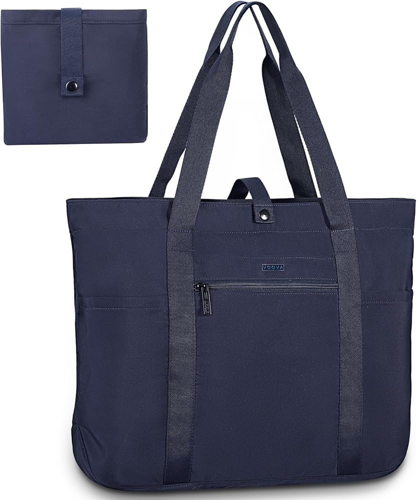 Voova Tote Bag for Women, Large Capacity Tote Bag with Zipper, Foldable Shoulder Bag Handbag for ... | Amazon (US)