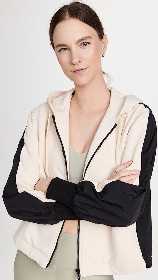 Sweaty Betty Contrast Zip Through Jacket | SHOPBOP | Shopbop