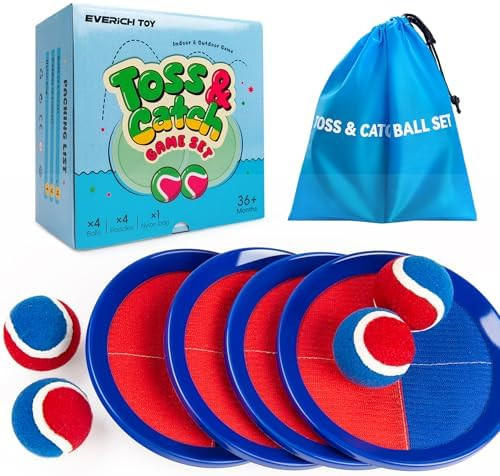 EVERICH Upgraded Toss and Catch Ball Game Set, Outdoor Games for Kids Toys, Stocking Stuffers for... | Amazon (US)