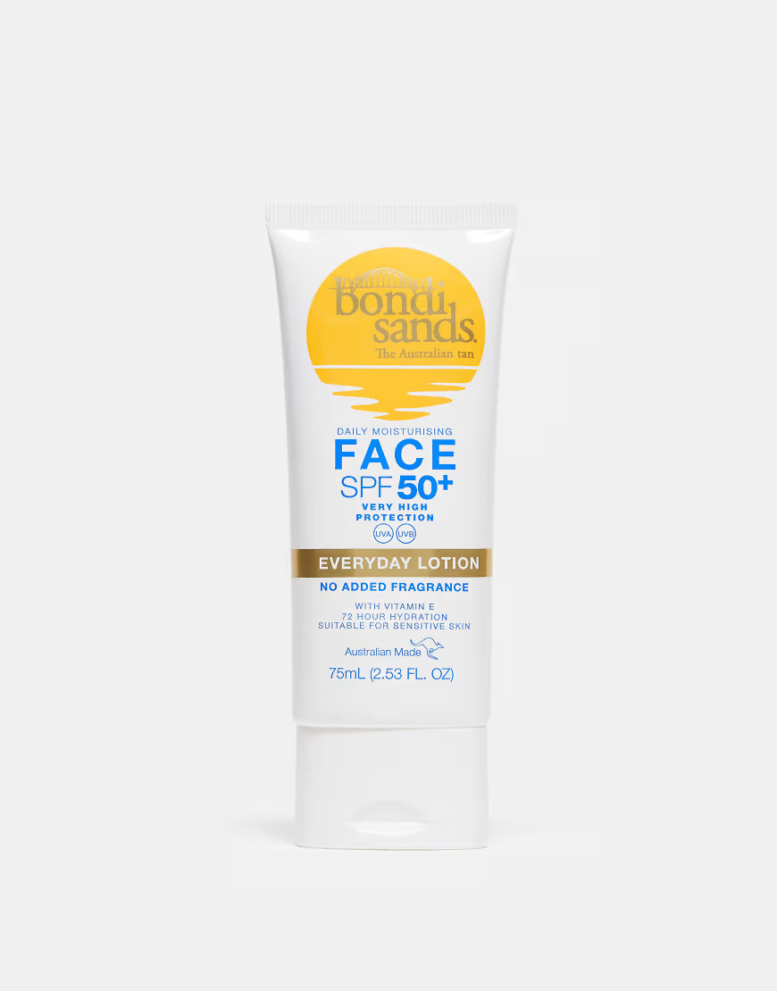 Bondi Sands Sunscreen Lotion SPF50+ for Face - Fragrance Free 75ml-Clear | ASOS (Global)