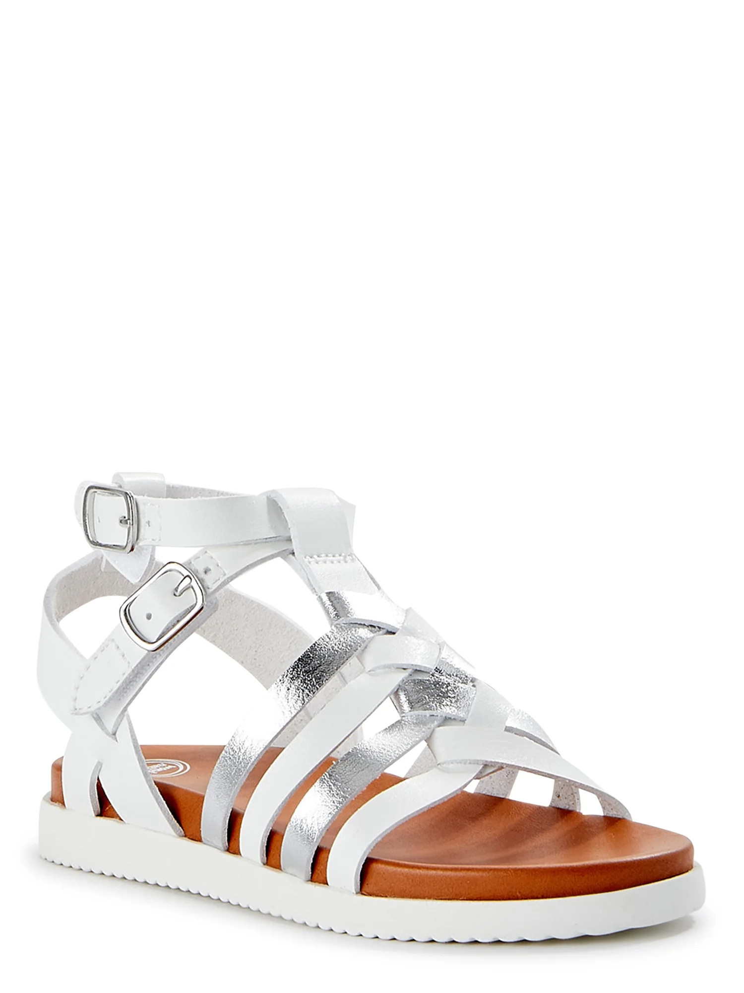 Wonder Nation Toddler Girls Gladiator Sandal, Sizes 7-12 - Walmart.com | Walmart (US)