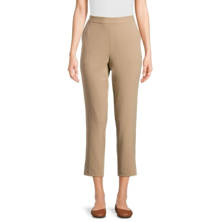 Time and Tru Women's Tapered Pull On Pants, Sizes XS-XXXL | Walmart (US)