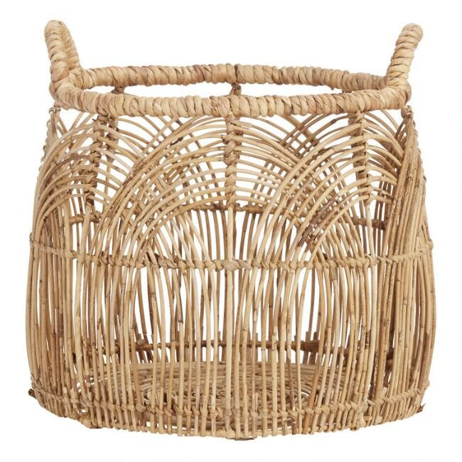 Small Natural Rattan Eve Basket | World Market