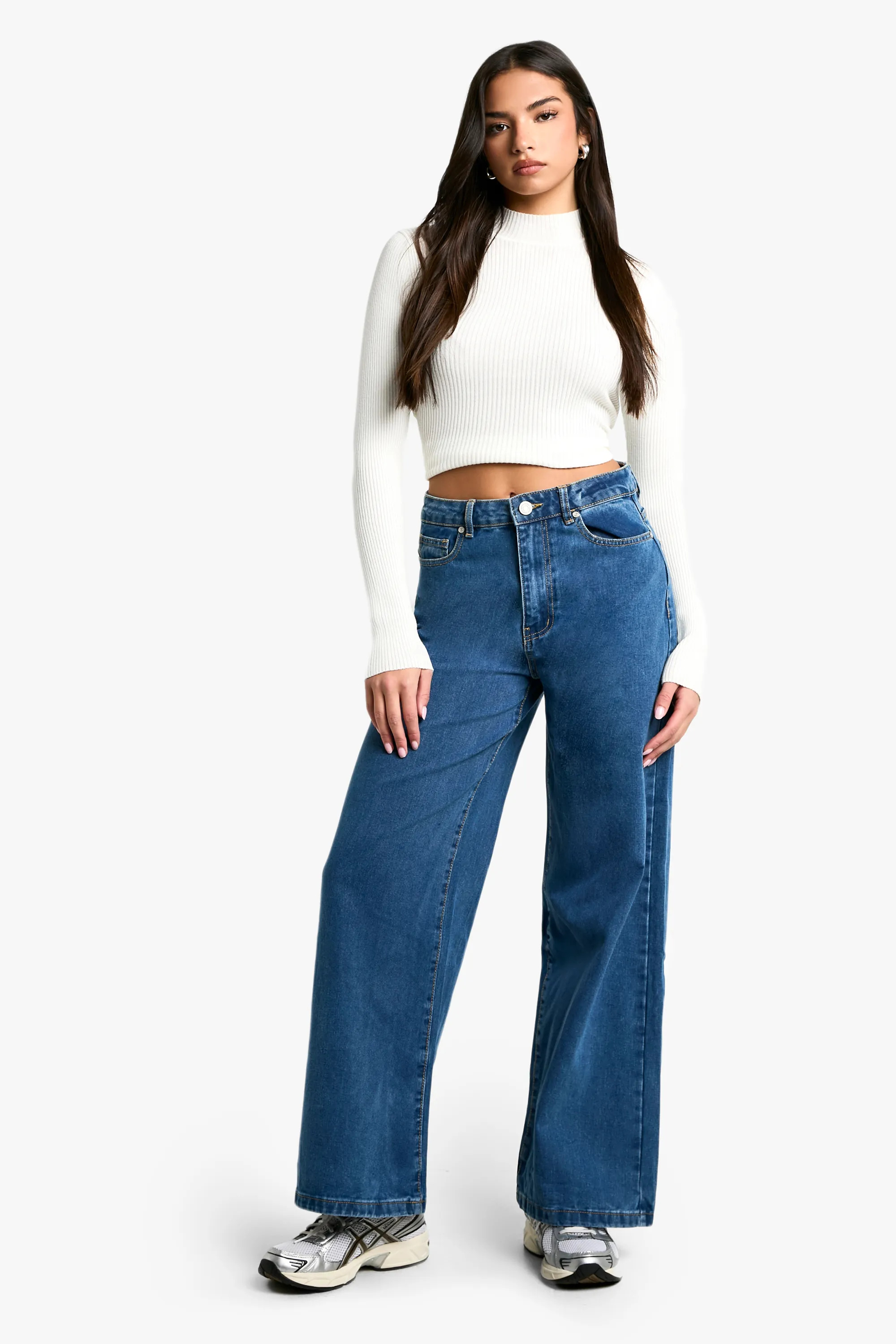 Jeans | Boohoo Basics 30 Inch Leg Baggy Boyfriend Jeans | boohoo | NastyGal UK