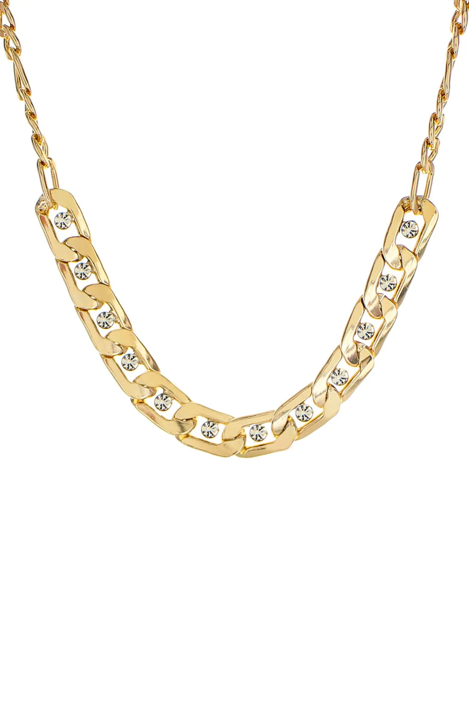 Panacea Crystal Curb Chain Necklace | Nordstrom | Nordstrom