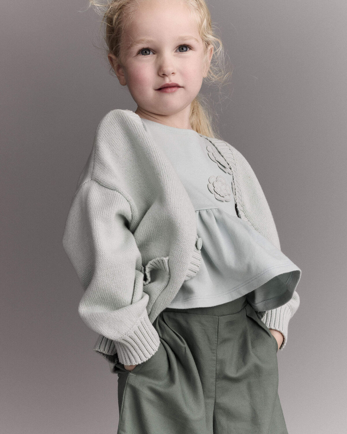 Toddler Girl Cardigan with Avenue Pockets - Light Blue - Otter Avenue | Carter's | Carter's Inc