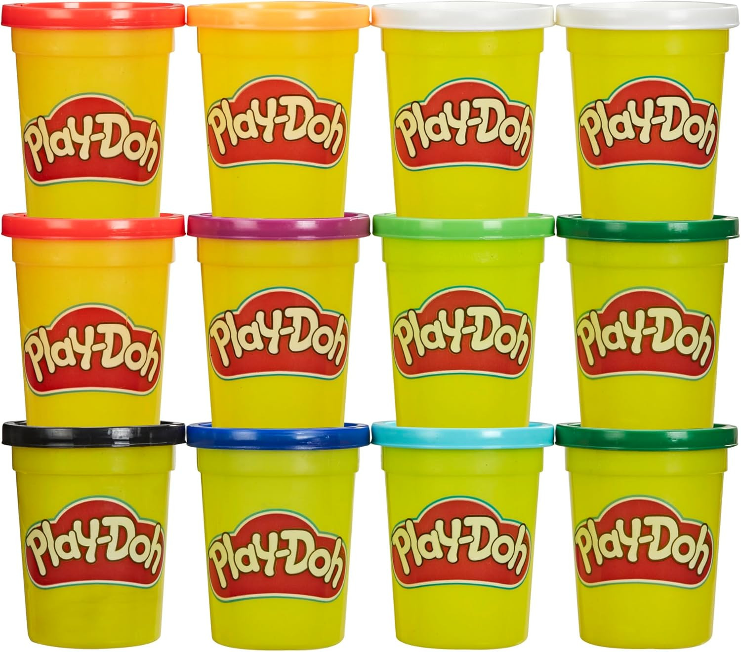 Play-Doh Jewel Colors Bulk 12-Pack of 4-Ounce Cans, Christmas Stocking Stuffers for Girls & Boys,... | Amazon (US)