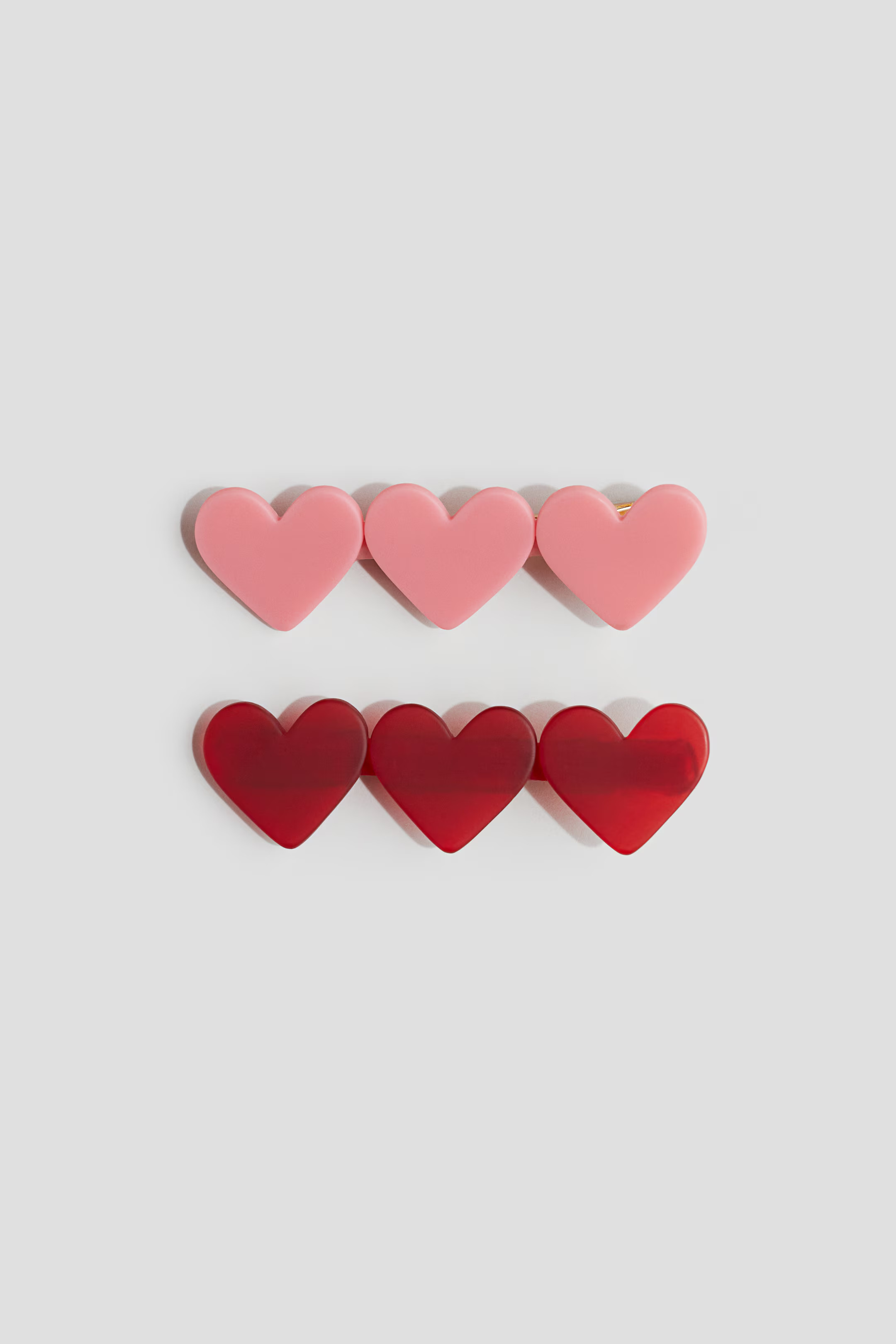 2-pack Appliquéd Hair Clips - Pink/red - Kids | H&M US | H&M (US + CA)