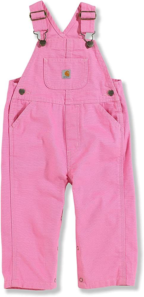 Carhartt Girls' Little Washed Miscrosanded Canvas Bib Overall | Amazon (US)