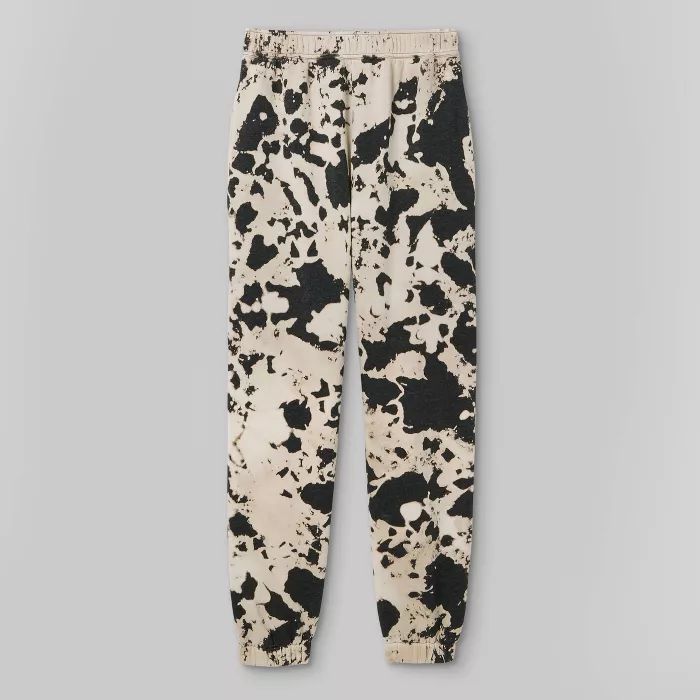 High-Rise Fleece Sweatpants - Wild Fable™ Off-White Tie-Dye | Target