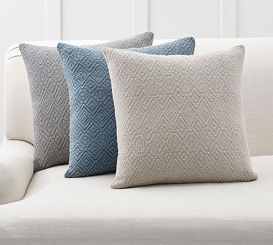 Washed Diamond Pillow Covers | Pottery Barn (US)
