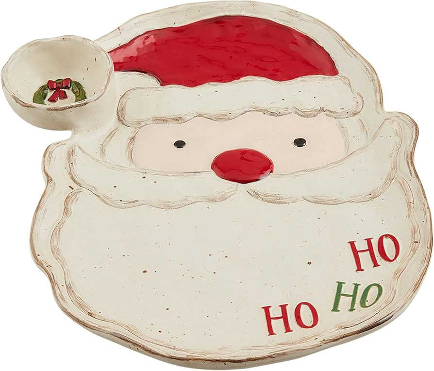 Mud Pie Farm Santa Chip And Dip; 12 1/4" x 10 3/4" | Amazon (US)