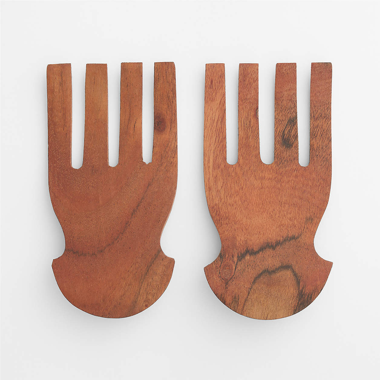 Acacia Salad Hands, Set of 2 + Reviews | Crate & Barrel | Crate & Barrel