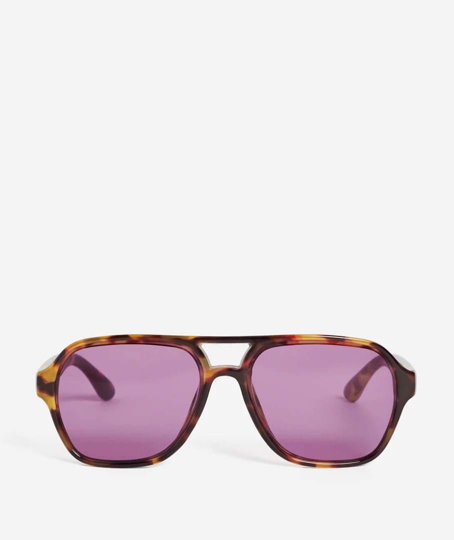 BONNIE AVIATOR SUNGLASSES - TORT & PINK | Sportsgirl