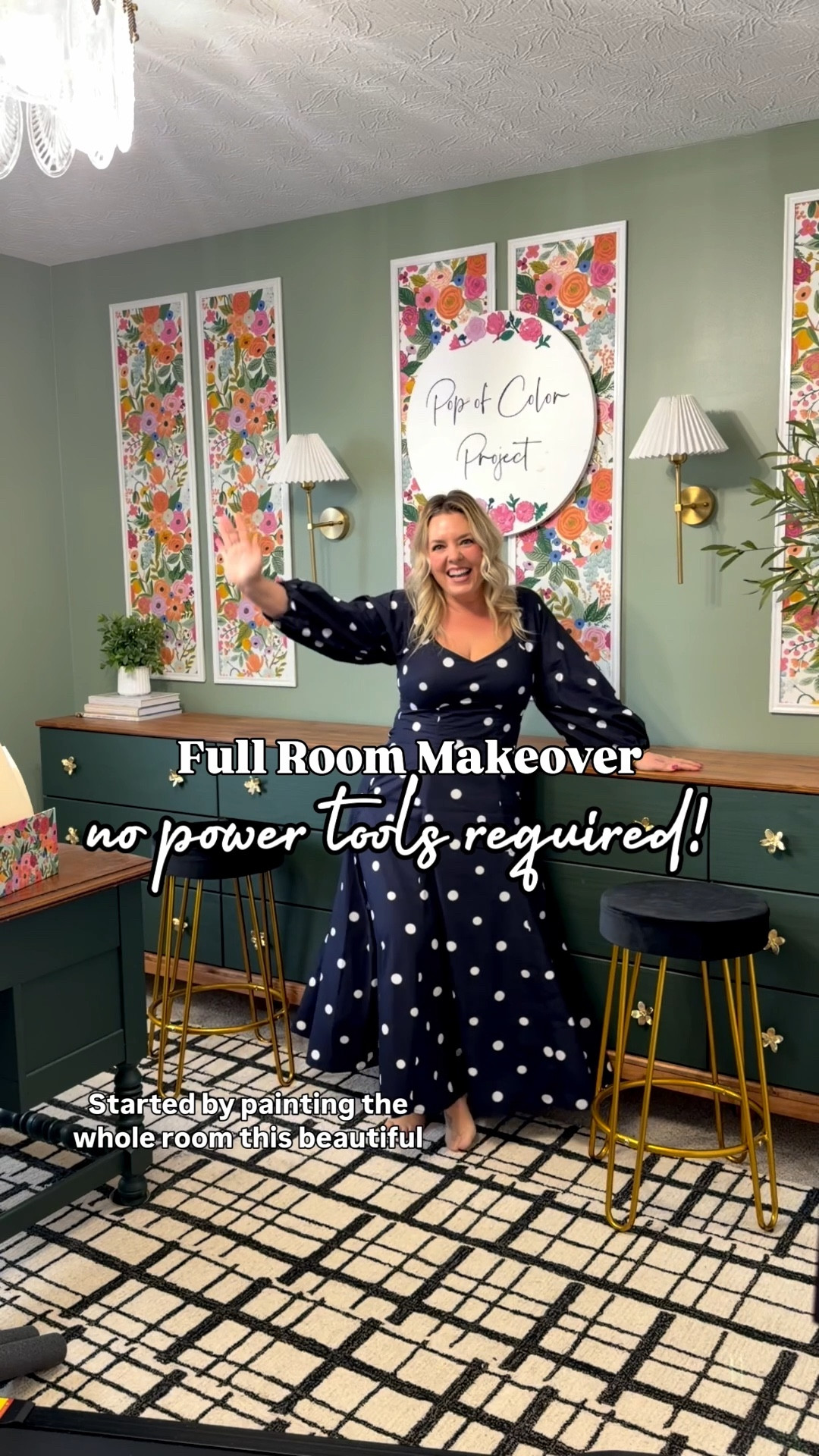 You don’t need fancy tools to make a beautiful space, just a little imagination! 

Wall color is Jade Dragon by Sherwin Williams

Dresser color is Manor Green by Fusion Mineral Paint - the BEST furniture paint! You can use discount code popofcolorfmp on their website!

*command strip tips: Clean your wall & the back if the item you’ll be hanging, let dry completely. Adhere strips & press firmly. When removing: pull tab out slowly, do NOT pull up & away from the wall, keep the strip pressed against the wall as you pull away. It will snap your hand if you do it right 🤣 but won’t leave damage! Always use the proper size, they go by weight limit, I always go with the bigger size than the item needs to be safe. 

#LTKOver40 #LTKHome